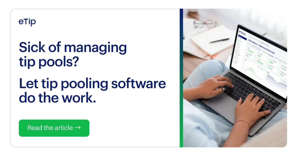 Tip Pooling Software for Hospitality Teams | eTip