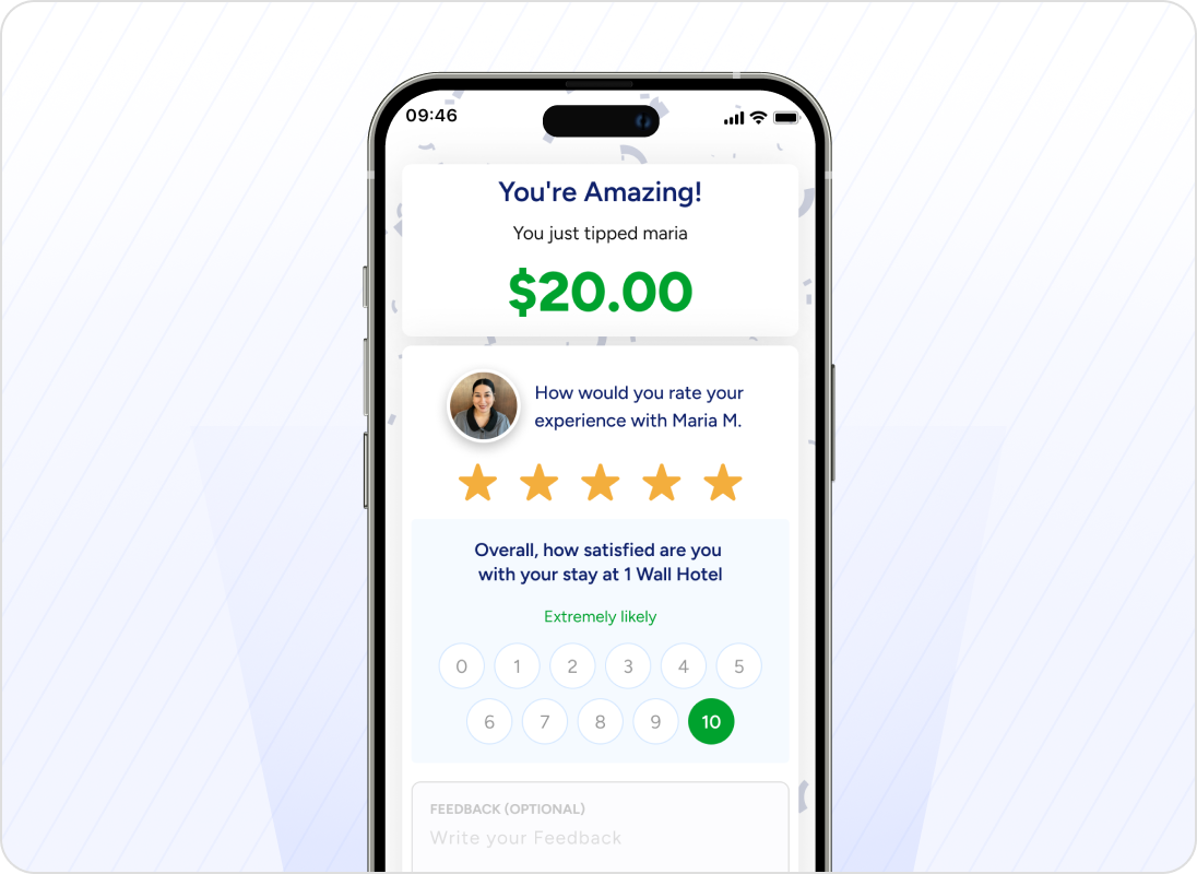 Real-time feedback & review collection