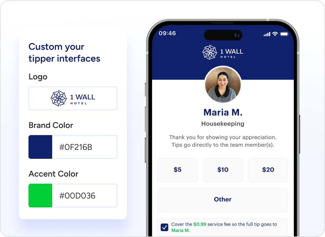 Whitelabel flow & branded materials